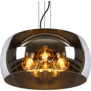 Lampa wisząca szklana nowoczesna Olivia 50cm szkło dymione Lucide