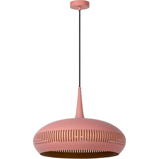 Lampa wisząca ażurowa Rayco 45cm różowa Lucide