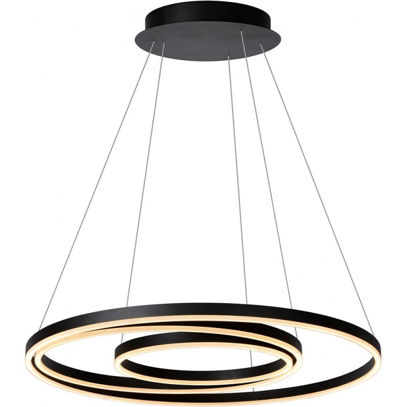 Lampa wisząca nowoczesna Triniti LED 80cm czarna Lucide