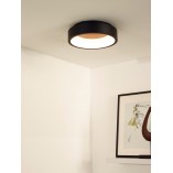 Plafon okrągły nowoczesny Talowe LED 30cm czarny Lucide