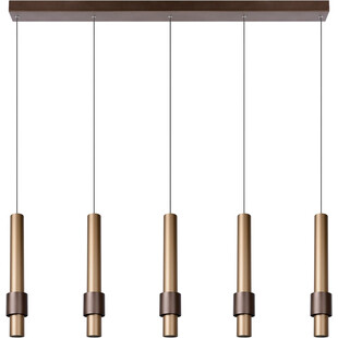 Lampa wiszące tuby Margary LED V 103cm brązowa Lucide
