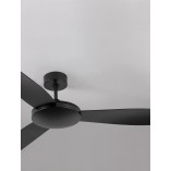 Lampa sufitowa wiatrak Air LED 132 cm czarna