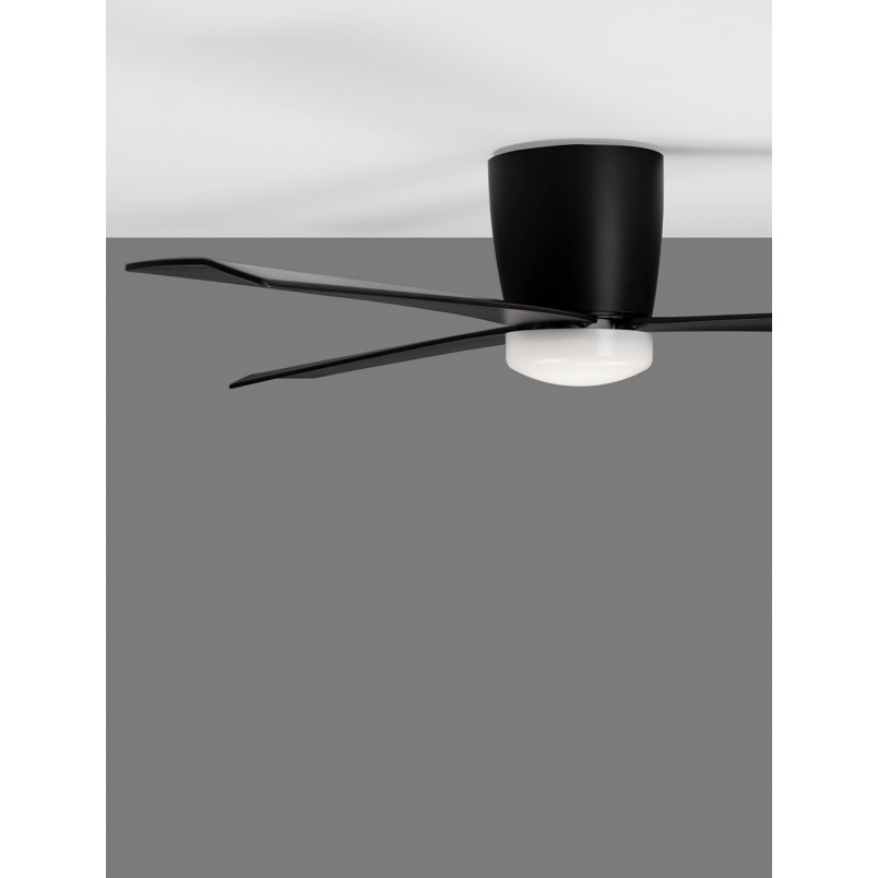 Lampa sufitowa wiatrak Run LED 121,9cm czarna