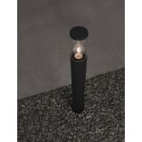 Lampa ogrodowa stojąca Zoya 80cm przeźroczysty / ciemny szary