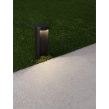 Lampa ogrodowa stojąca / Słupek Win LED 25cm czarna