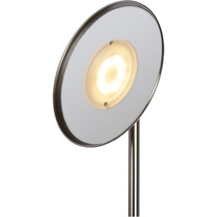 Lampa podłogowa z lampką do czytania Zenith LED satynowy chrom Lucide