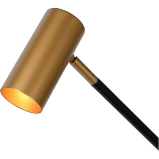 Lampa podłogowa regulowana Philine LED matowe złoto / mosiądz / czarny Lucide