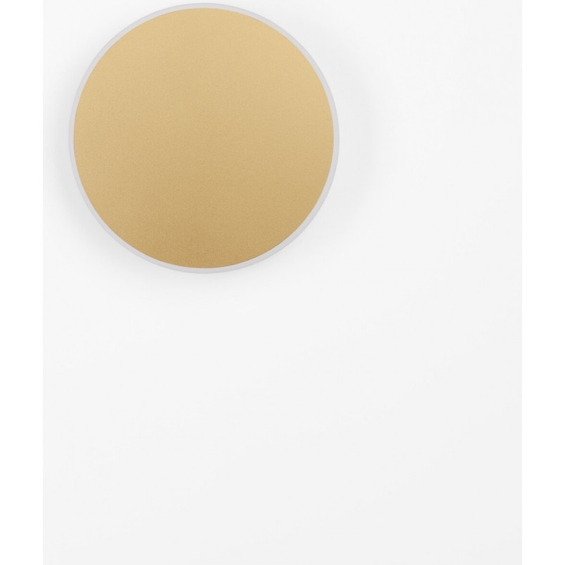 Kinkiet okrągły dekoracyjny Cerchio LED 20cm złoty mat