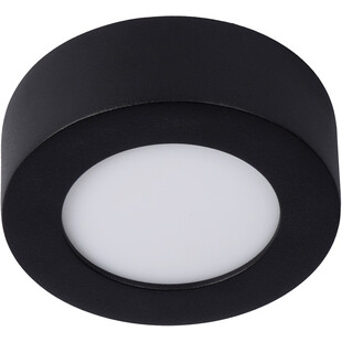 Plafon łazienkowy okrągły Brice LED 11,7cm czarny Lucide