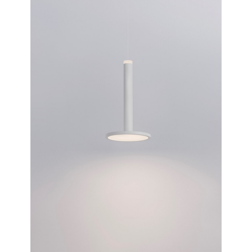 Lampa wisząca nowoczesna Plato LED 15cm biały mat