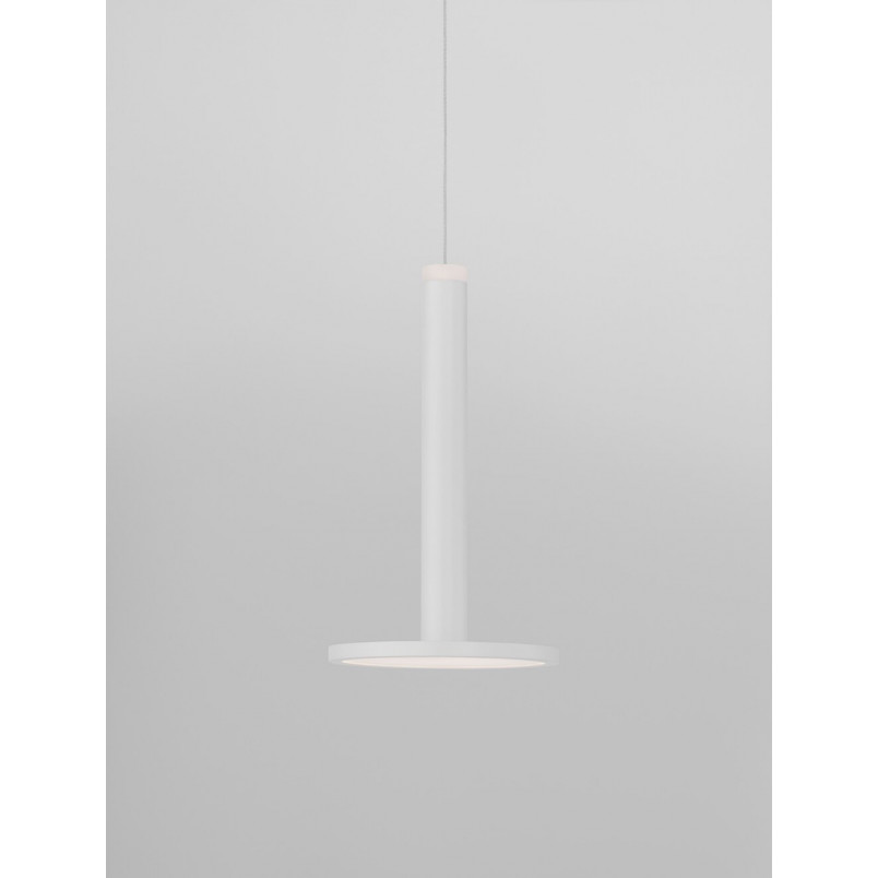 Lampa wisząca nowoczesna Plato LED 15cm biały mat