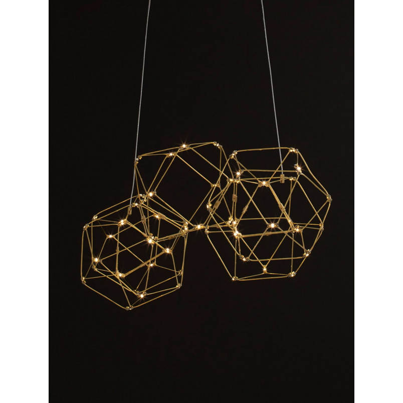 Lampa wisząca nowoczesna dekoracyjna Embla LED 80cm złota