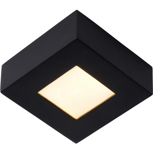 Plafon łazienkowy kwadratowy Brice LED 10,8cm czarny Lucide
