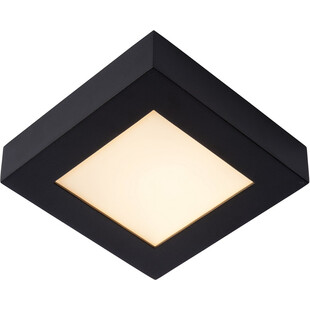 Plafon łazienkowy kwadratowy Brice LED 16,8cm czarny Lucide