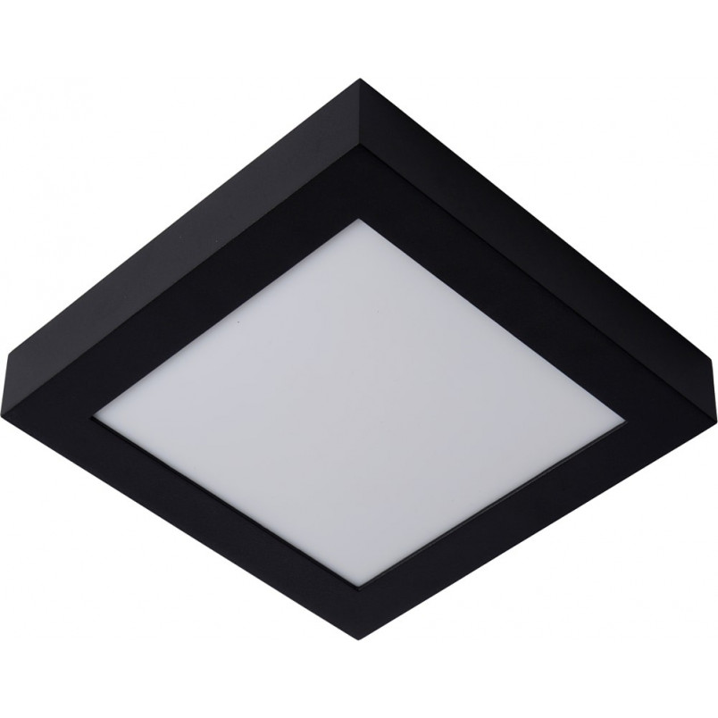 Plafon łazienkowy kwadratowy Brice LED 22cm czarny Lucide