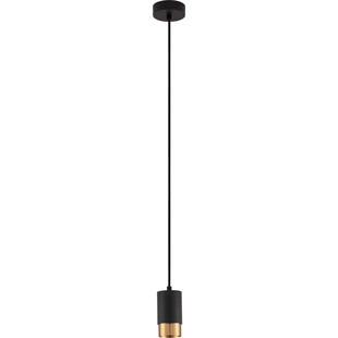 Lampa wisząca tuba Ango 5,9cm H10,8cm czarno-złota