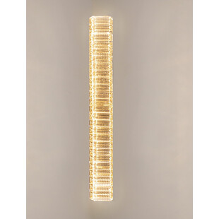 Kinkiet kryształowy glamour Queen LED II 60cm przeźroczysty / złoty