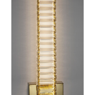 Kinkiet kryształowy glamour Queen LED 60cm przeźroczysty / złoty