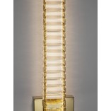 Kinkiet kryształowy glamour Queen LED 60cm przeźroczysty / złoty