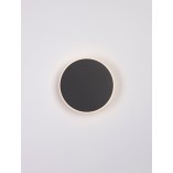 Kinkiet okrągły dekoracyjny Cerchio LED 20cm czarny