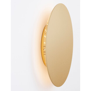 Kinkiet okrągły dekoracyjny Cerchio LED 22cm złoty mat