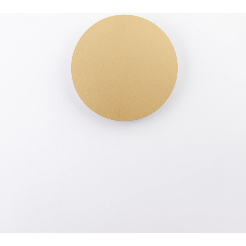 Kinkiet okrągły dekoracyjny Cerchio LED 22cm złoty mat