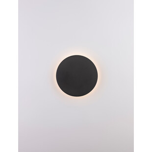 Kinkiet okrągły dekoracyjny Cerchio LED 22cm czarny