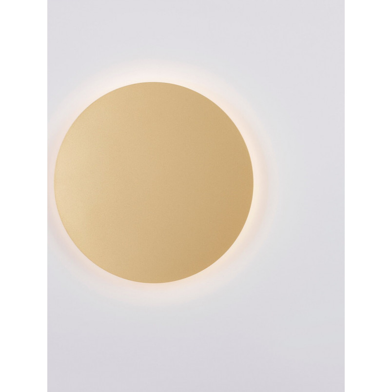Kinkiet okrągły dekoracyjny Cerchio LED 30cm złoty mat