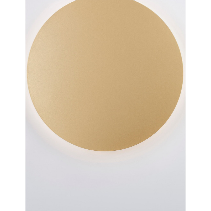 Kinkiet okrągły dekoracyjny Cerchio LED 30cm złoty mat