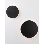 Kinkiet okrągły dekoracyjny Cerchio LED 30cm 2300lm czarny