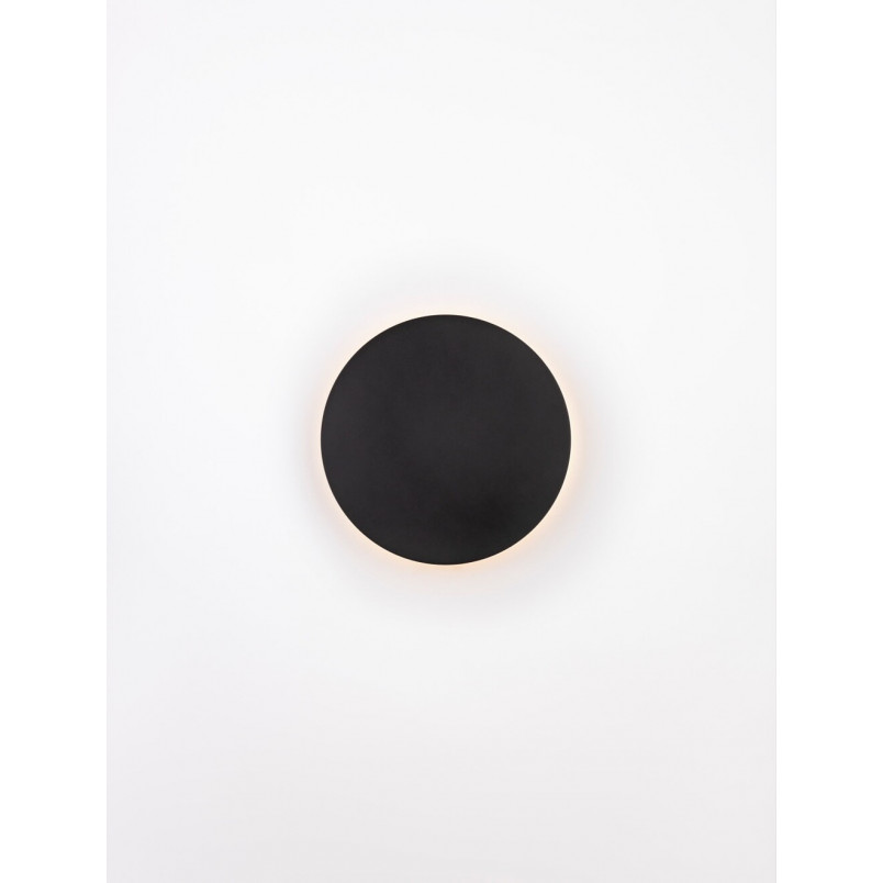 Kinkiet okrągły dekoracyjny Cerchio LED 30cm 2300lm czarny