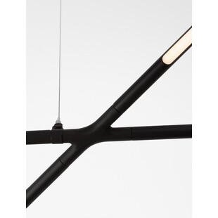 Lampa wisząca nowoczesna Strise LED 115cm czarna