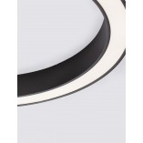Plafon okrągły nowoczesny Lendon LED 80cm czarny