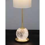 Lampka nocna glamour Jewels LED przezroczysty / złoty