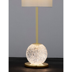 Lampka nocna glamour Jewels LED przezroczysty / złoty