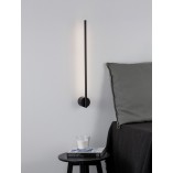 Kinkiet minimalistyczny dekoracyjny Sai Straigh LED 60cm czarny