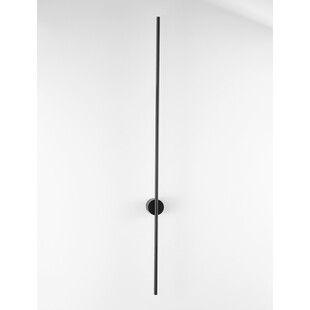 Kinkiet minimalistyczny dekoracyjny Sai LED 120cm czarny