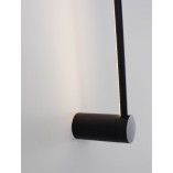 Kinkiet minimalistyczny dekoracyjny Sai LED 60cm czarny