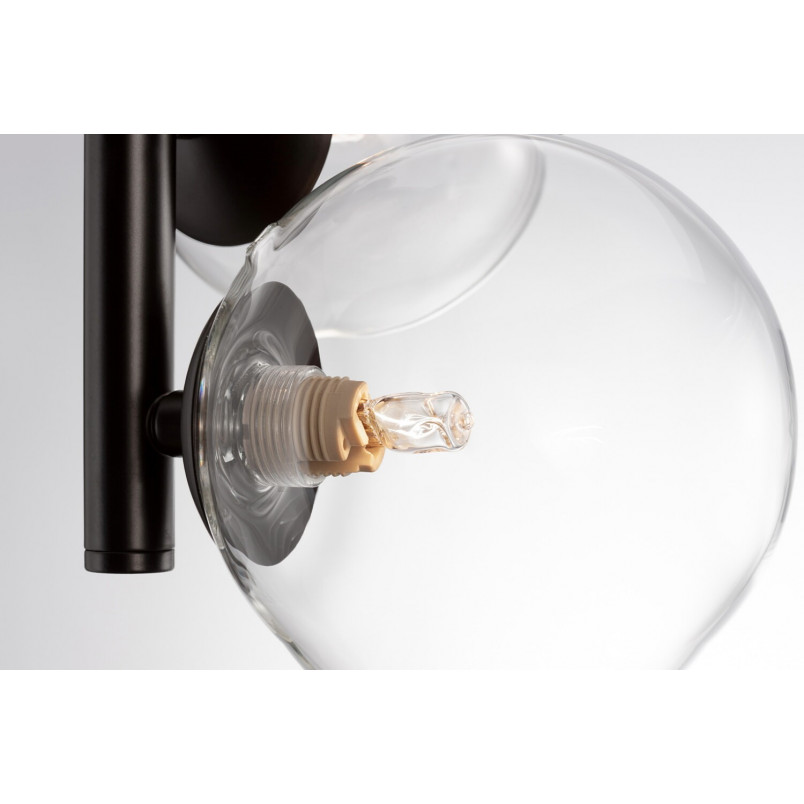 Designerska szklana lampa nad stół Nerro 28cm