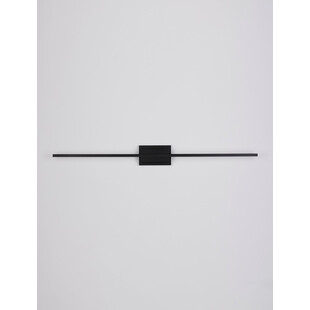 Kinkiet podłużny minimalistyczny Baris LED 120,5cm czarny