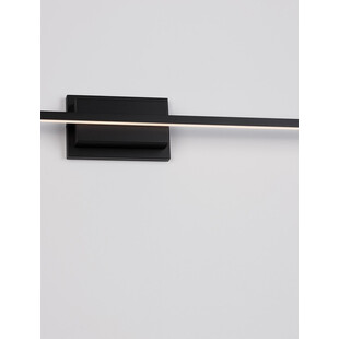 Kinkiet podłużny minimalistyczny Baris LED 120,5cm czarny