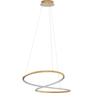 Lampa wisząca glamour Trish LED 60cm złota