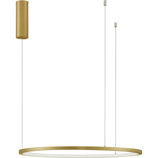 Lampa wisząca nowoczesna okrągła Cirkel LED 60cm szczotkowane złoto