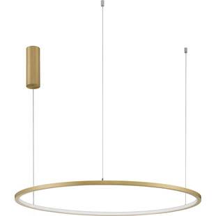 Lampa wisząca nowoczesna okrągła Cirkel LED 80cm szczotkowane złoto