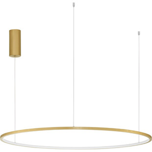 Lampa wisząca nowoczesna okrągła Cirkel LED 100cm szczotkowane złoto