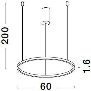 Lampa wisząca nowoczesna okrągła Cirkel LED 60cm biała