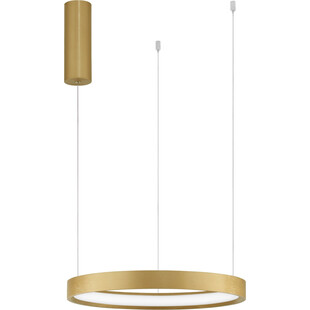 Lampa wisząca okrągła Bunder LED 40cm szczotkowane złoto