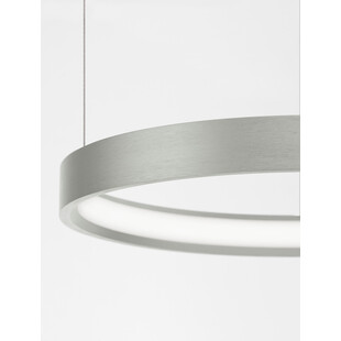 Lampa wisząca okrągła Bunder LED 40cm szczotkowane srebro