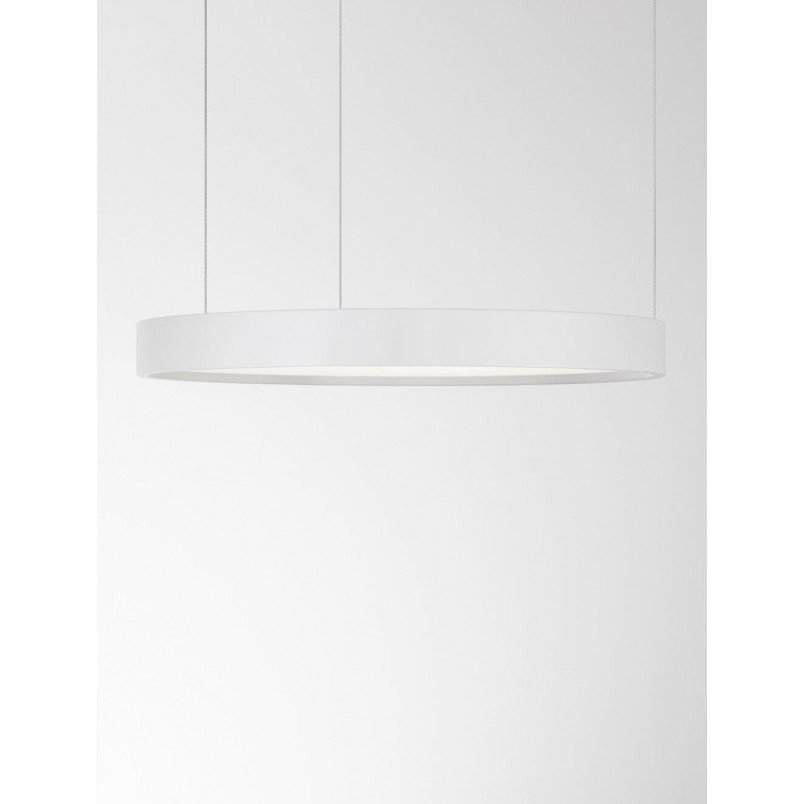 Lampa wisząca okrągła Bunder LED 40cm biała