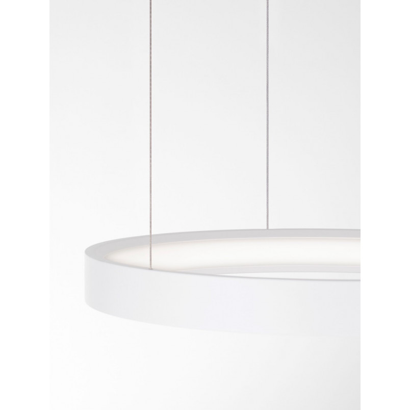 Lampa wisząca okrągła Bunder LED 40cm biała